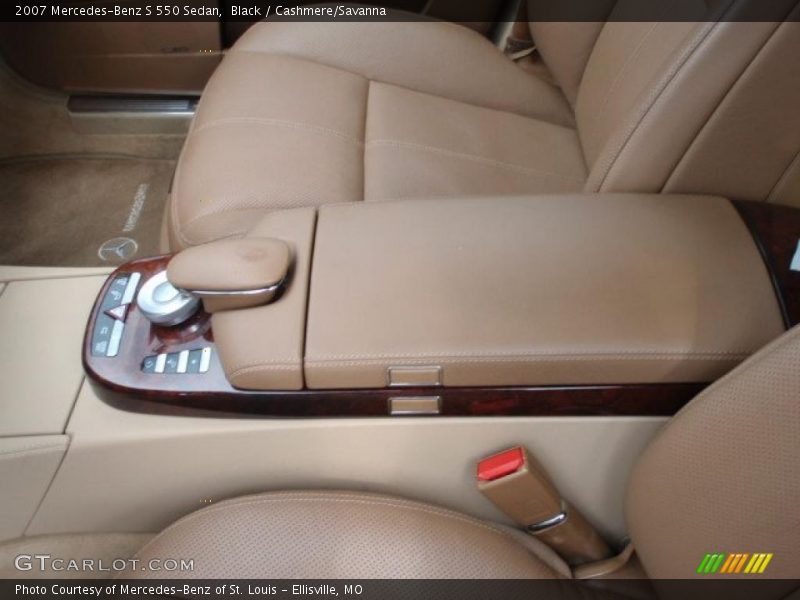 Black / Cashmere/Savanna 2007 Mercedes-Benz S 550 Sedan