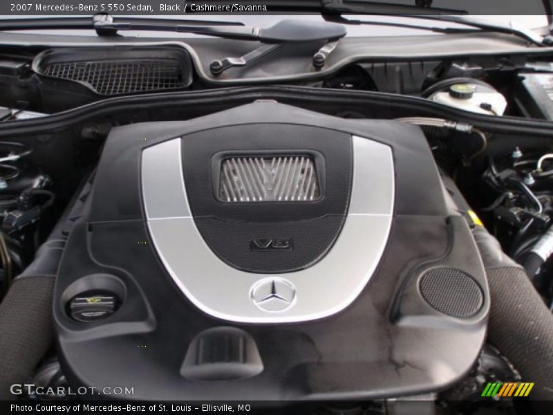 Black / Cashmere/Savanna 2007 Mercedes-Benz S 550 Sedan