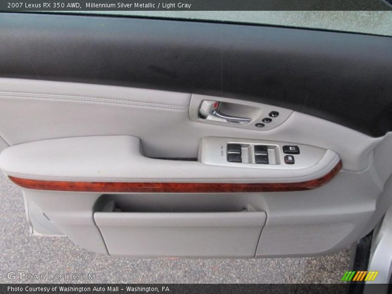 Millennium Silver Metallic / Light Gray 2007 Lexus RX 350 AWD