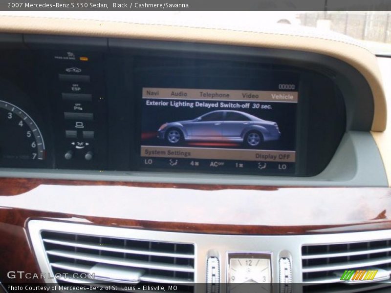 Black / Cashmere/Savanna 2007 Mercedes-Benz S 550 Sedan