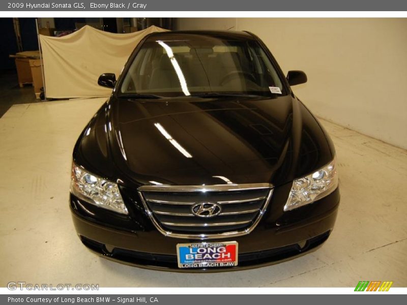 Ebony Black / Gray 2009 Hyundai Sonata GLS