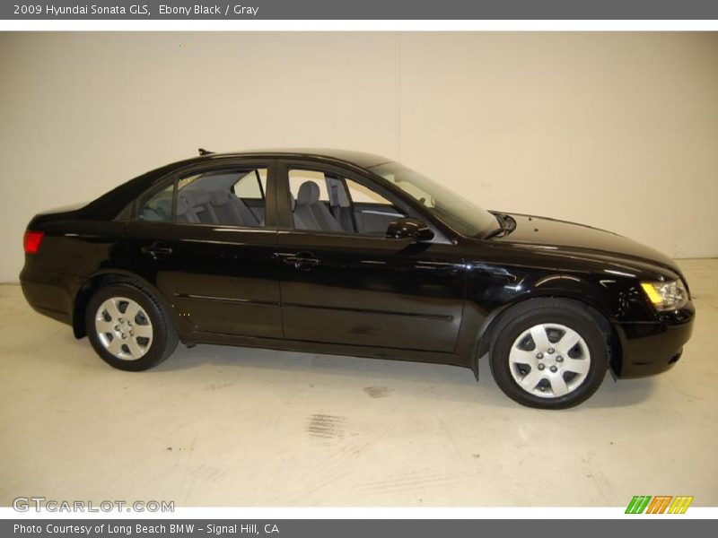 Ebony Black / Gray 2009 Hyundai Sonata GLS