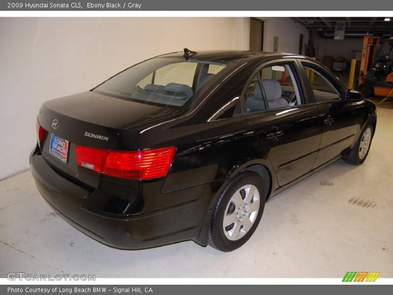 Ebony Black / Gray 2009 Hyundai Sonata GLS