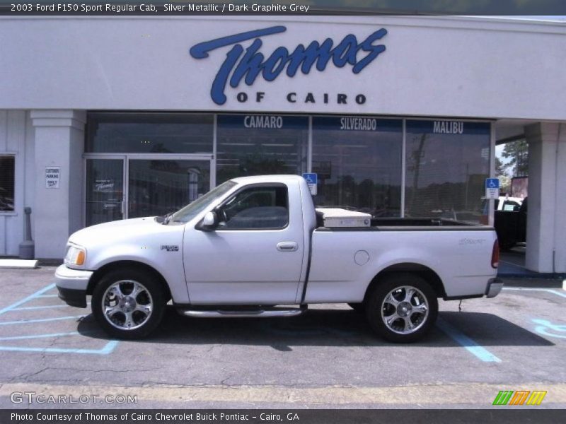 Silver Metallic / Dark Graphite Grey 2003 Ford F150 Sport Regular Cab