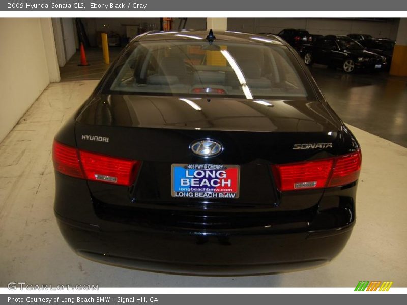 Ebony Black / Gray 2009 Hyundai Sonata GLS