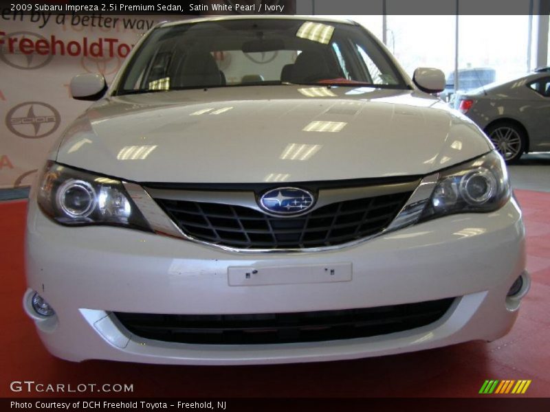 Satin White Pearl / Ivory 2009 Subaru Impreza 2.5i Premium Sedan
