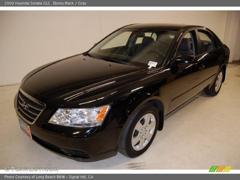 Ebony Black / Gray 2009 Hyundai Sonata GLS