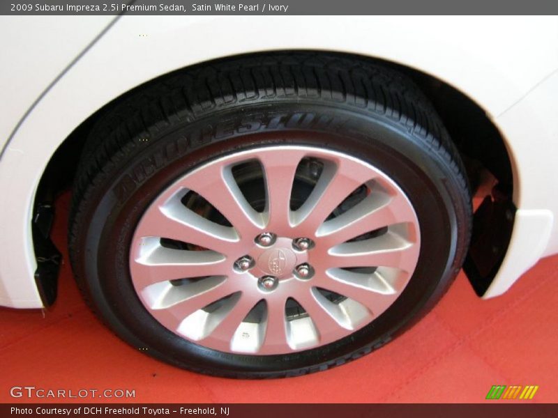 Satin White Pearl / Ivory 2009 Subaru Impreza 2.5i Premium Sedan