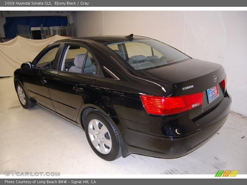 Ebony Black / Gray 2009 Hyundai Sonata GLS