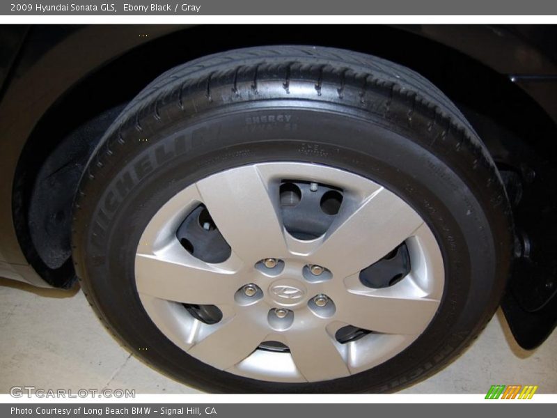 Ebony Black / Gray 2009 Hyundai Sonata GLS