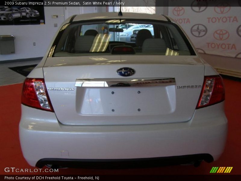 Satin White Pearl / Ivory 2009 Subaru Impreza 2.5i Premium Sedan