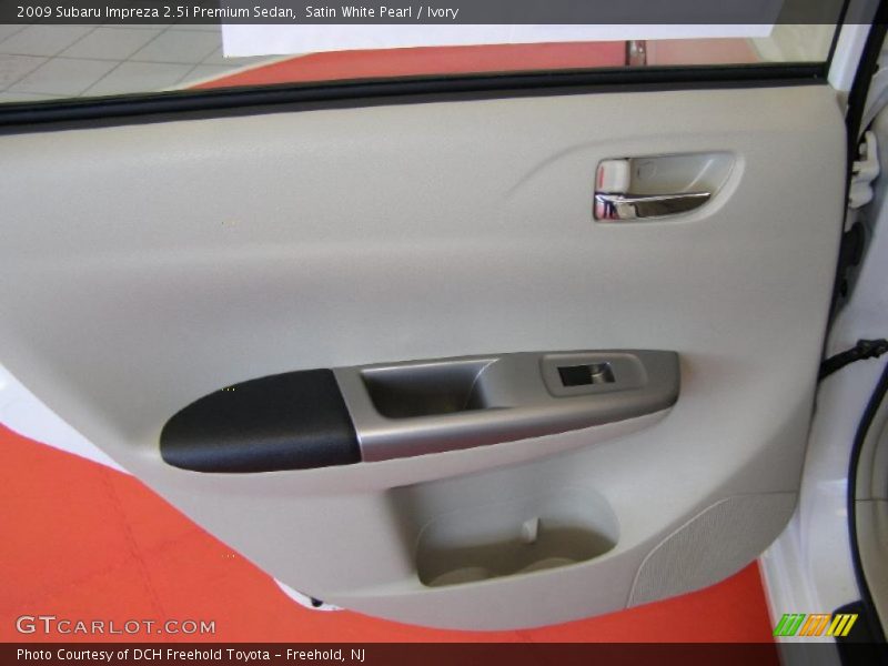 Satin White Pearl / Ivory 2009 Subaru Impreza 2.5i Premium Sedan