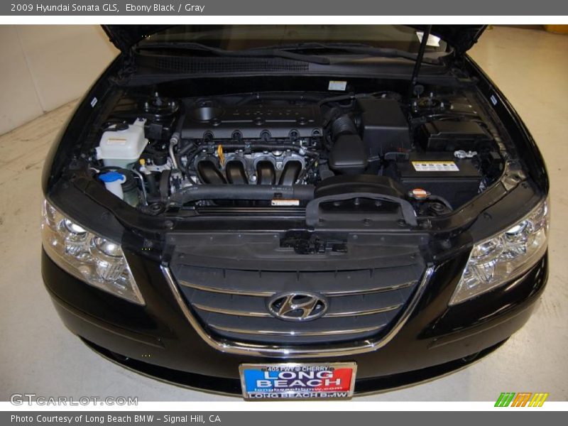 Ebony Black / Gray 2009 Hyundai Sonata GLS