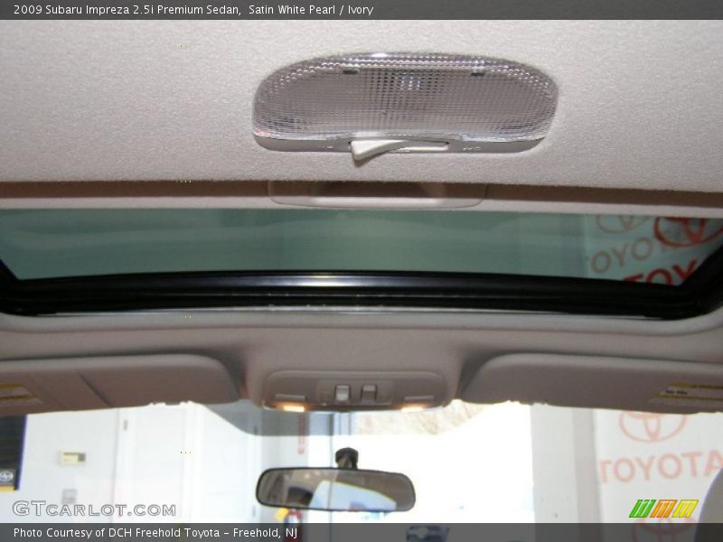 Satin White Pearl / Ivory 2009 Subaru Impreza 2.5i Premium Sedan
