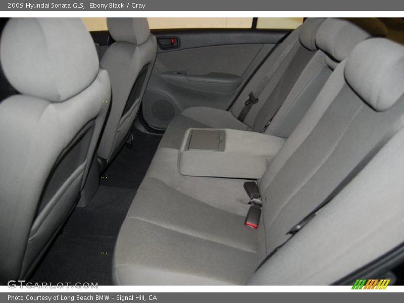 Ebony Black / Gray 2009 Hyundai Sonata GLS