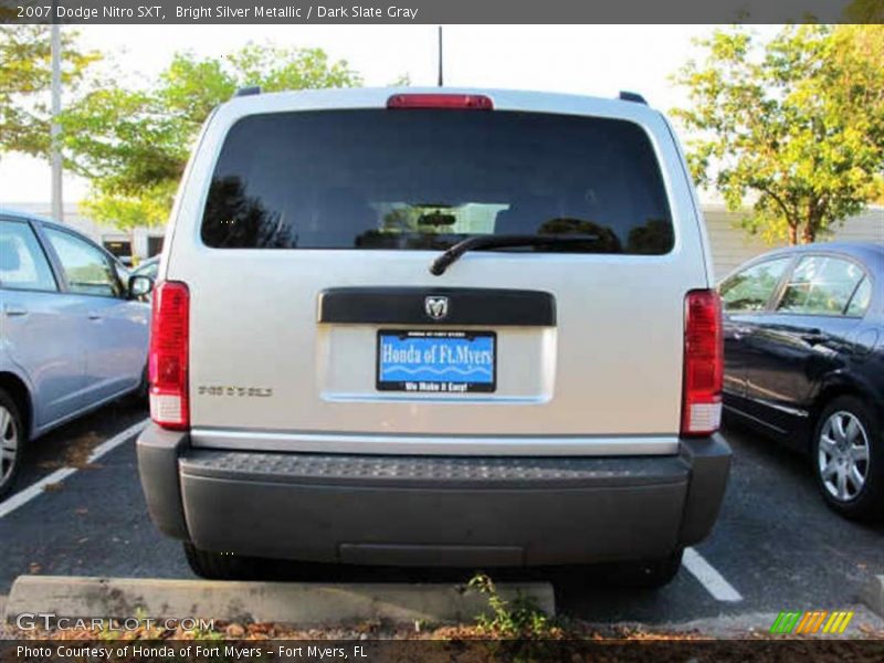Bright Silver Metallic / Dark Slate Gray 2007 Dodge Nitro SXT