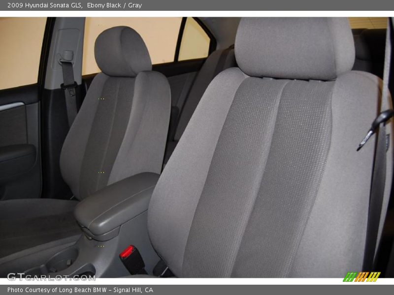 Ebony Black / Gray 2009 Hyundai Sonata GLS