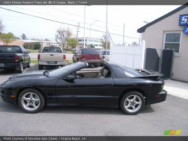 Black / Taupe 2001 Pontiac Firebird Trans Am WS-6 Coupe