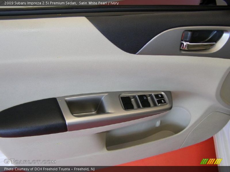 Satin White Pearl / Ivory 2009 Subaru Impreza 2.5i Premium Sedan