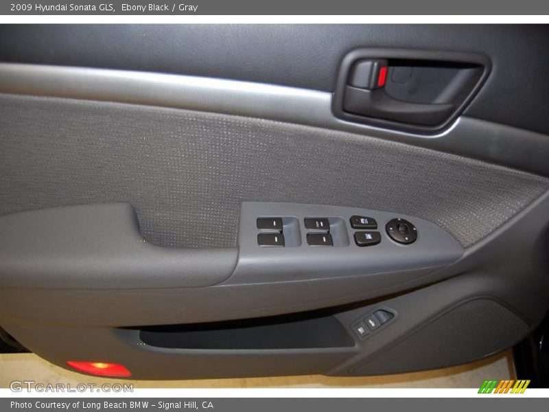 Ebony Black / Gray 2009 Hyundai Sonata GLS