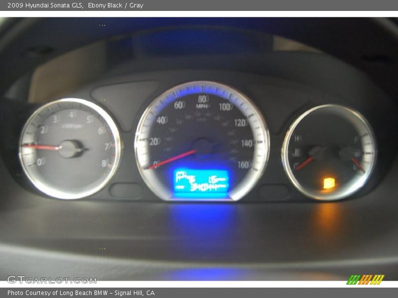 Ebony Black / Gray 2009 Hyundai Sonata GLS