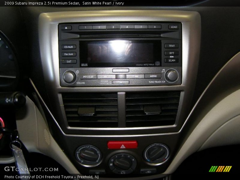 Satin White Pearl / Ivory 2009 Subaru Impreza 2.5i Premium Sedan