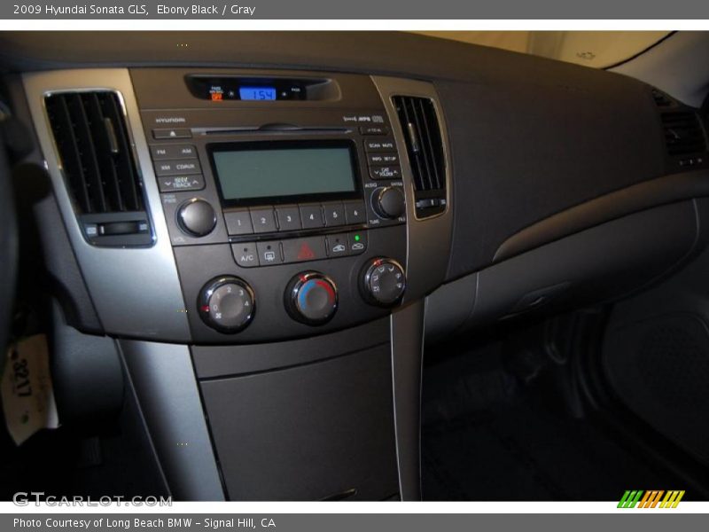 Ebony Black / Gray 2009 Hyundai Sonata GLS