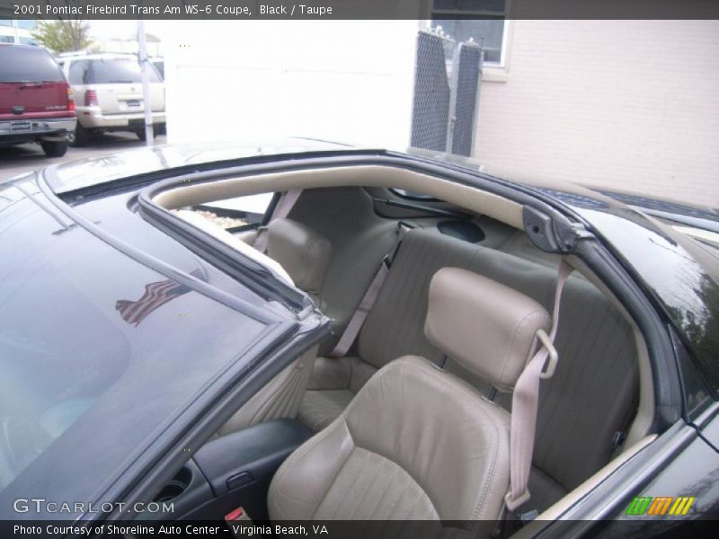 Black / Taupe 2001 Pontiac Firebird Trans Am WS-6 Coupe