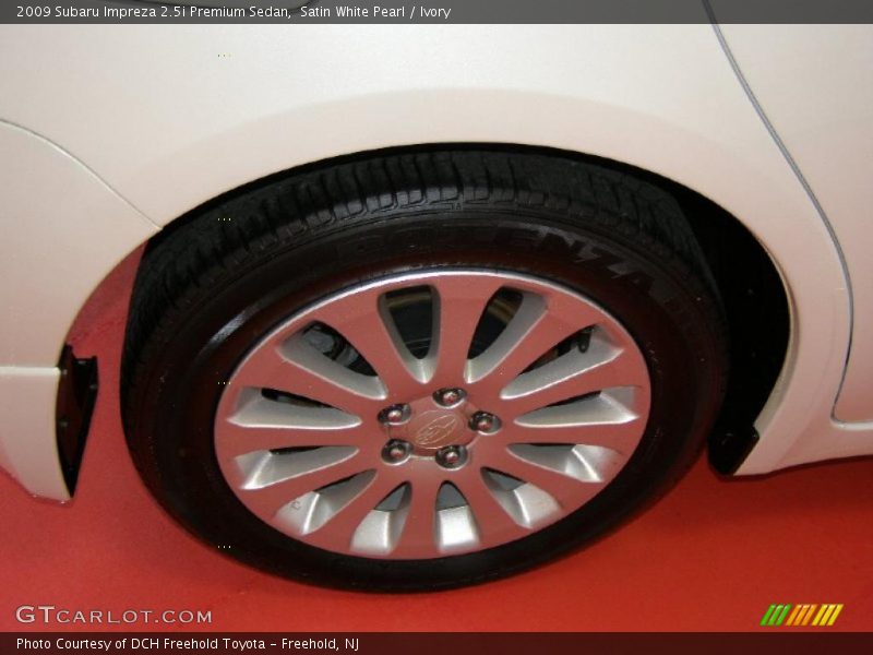Satin White Pearl / Ivory 2009 Subaru Impreza 2.5i Premium Sedan