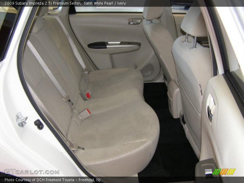 Satin White Pearl / Ivory 2009 Subaru Impreza 2.5i Premium Sedan