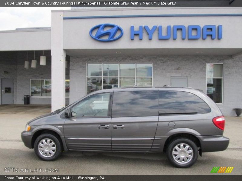 Graphite Gray Pearl / Medium Slate Gray 2004 Chrysler Town & Country Touring Platinum Series