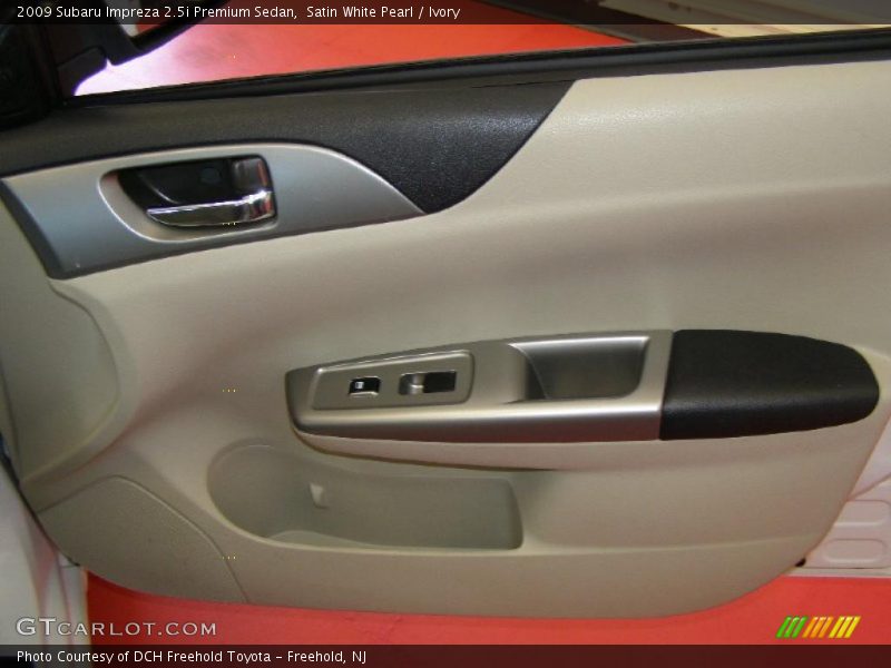Satin White Pearl / Ivory 2009 Subaru Impreza 2.5i Premium Sedan