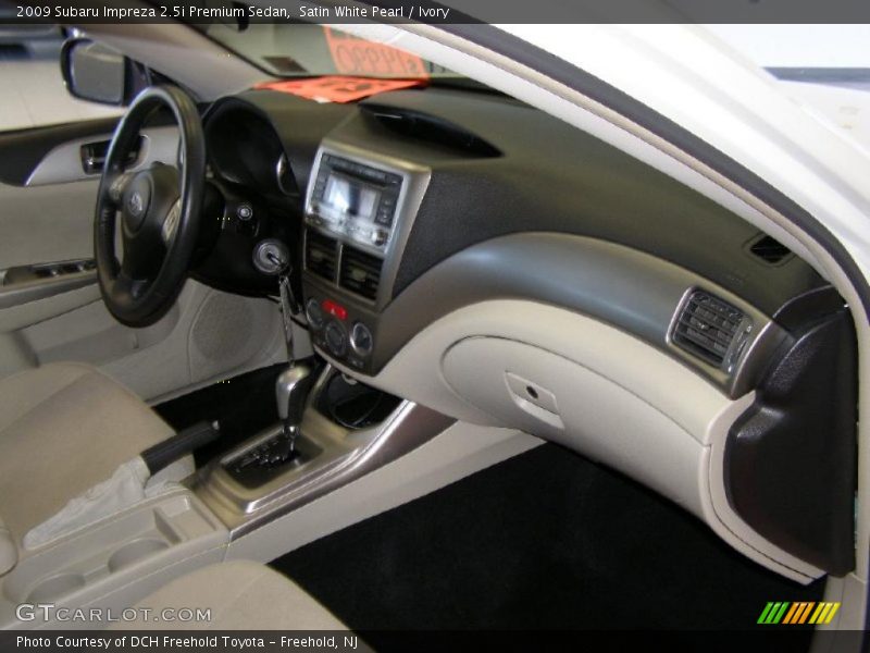 Satin White Pearl / Ivory 2009 Subaru Impreza 2.5i Premium Sedan