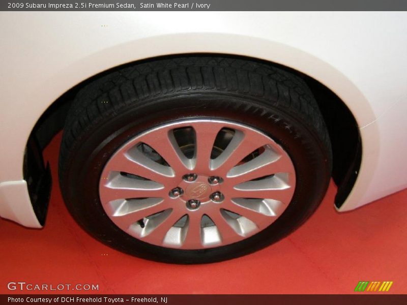 Satin White Pearl / Ivory 2009 Subaru Impreza 2.5i Premium Sedan