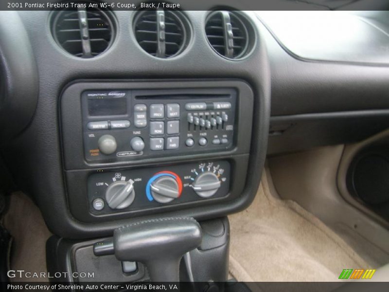 Controls of 2001 Firebird Trans Am WS-6 Coupe