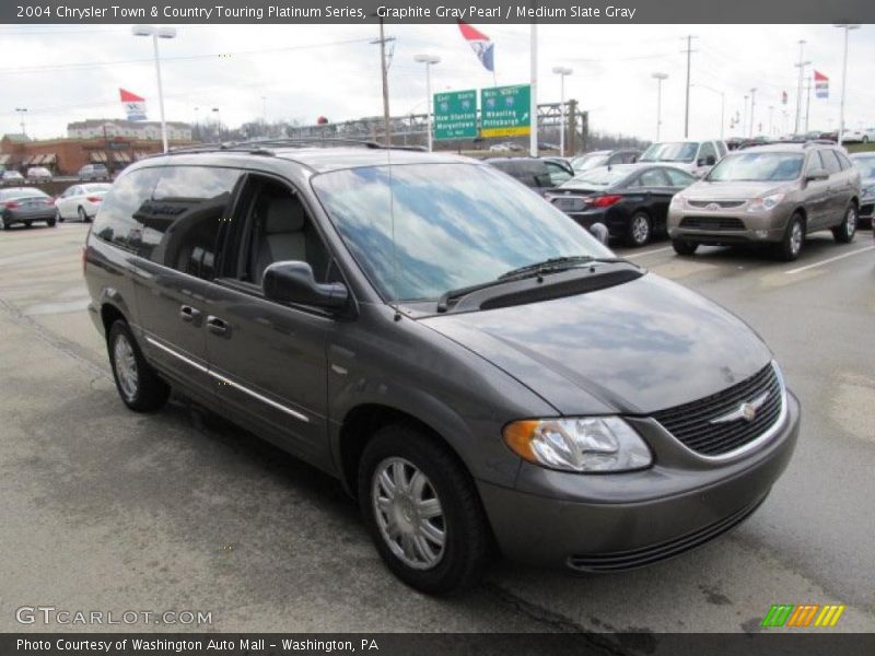 Graphite Gray Pearl / Medium Slate Gray 2004 Chrysler Town & Country Touring Platinum Series