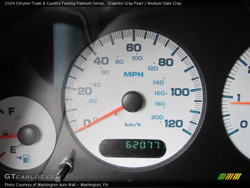 Graphite Gray Pearl / Medium Slate Gray 2004 Chrysler Town & Country Touring Platinum Series