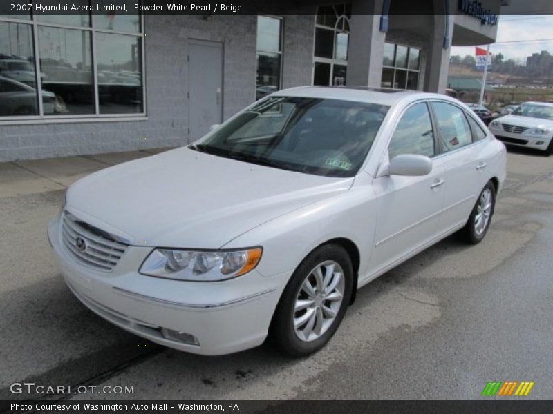 Powder White Pearl / Beige 2007 Hyundai Azera Limited