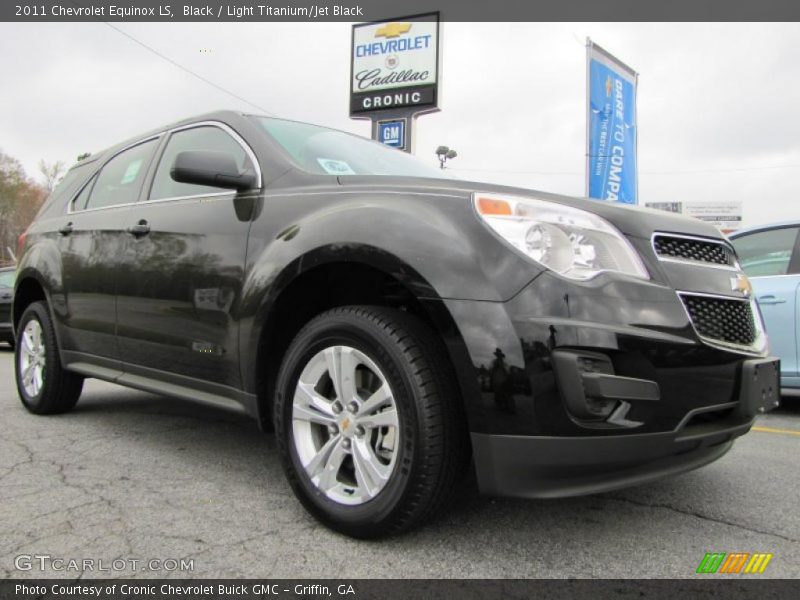 Black / Light Titanium/Jet Black 2011 Chevrolet Equinox LS