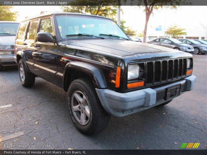 Black / Agate 2001 Jeep Cherokee Sport