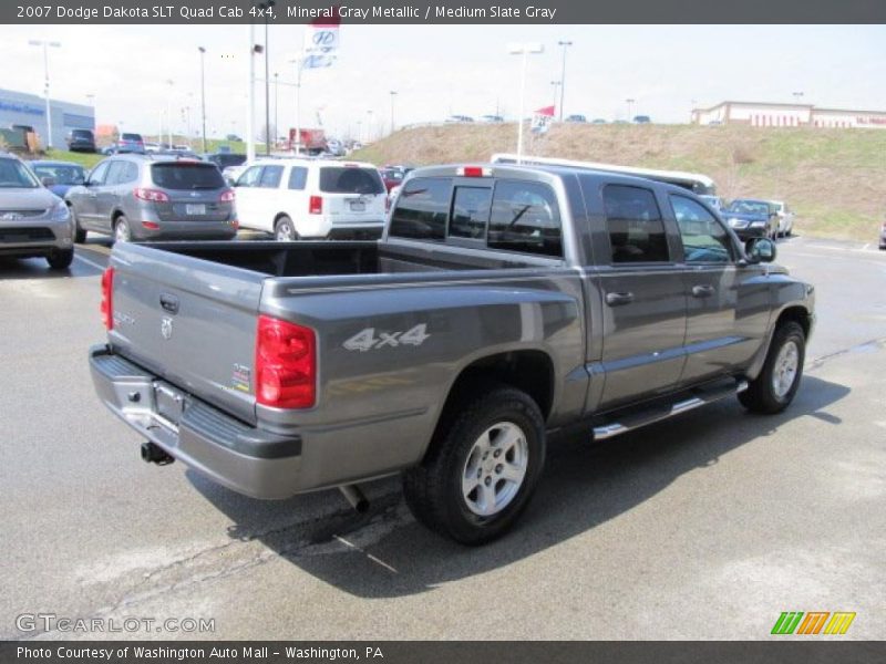 Mineral Gray Metallic / Medium Slate Gray 2007 Dodge Dakota SLT Quad Cab 4x4