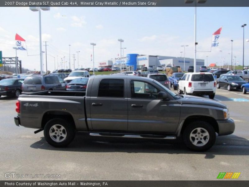 Mineral Gray Metallic / Medium Slate Gray 2007 Dodge Dakota SLT Quad Cab 4x4