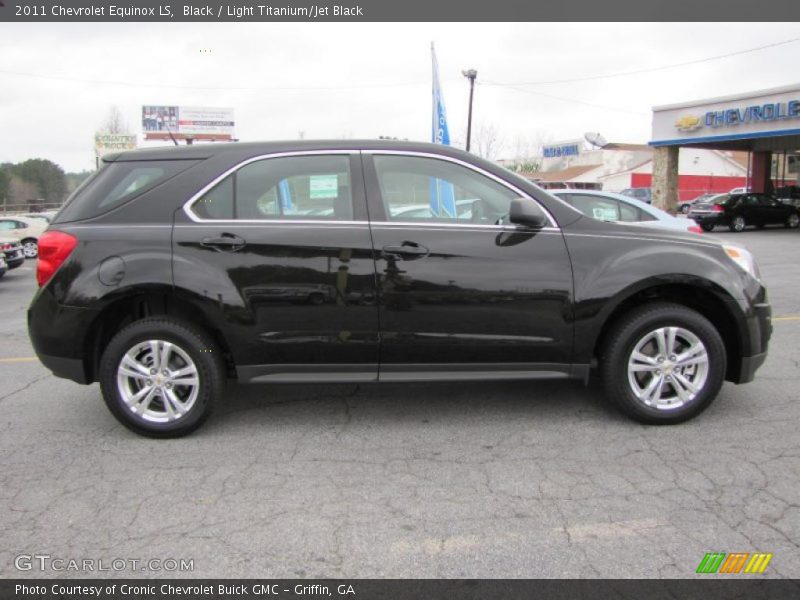 Black / Light Titanium/Jet Black 2011 Chevrolet Equinox LS