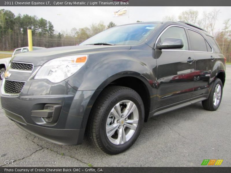 Cyber Gray Metallic / Light Titanium/Jet Black 2011 Chevrolet Equinox LT
