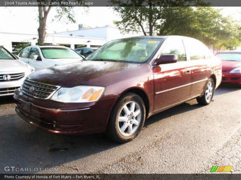 Cassis Red Pearl / Taupe 2004 Toyota Avalon XL