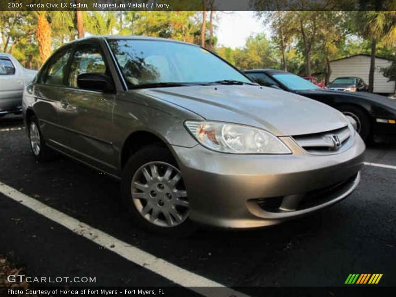 Magnesium Metallic / Ivory 2005 Honda Civic LX Sedan