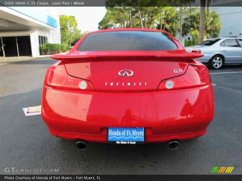 Laser Red / Wheat 2005 Infiniti G 35 Coupe