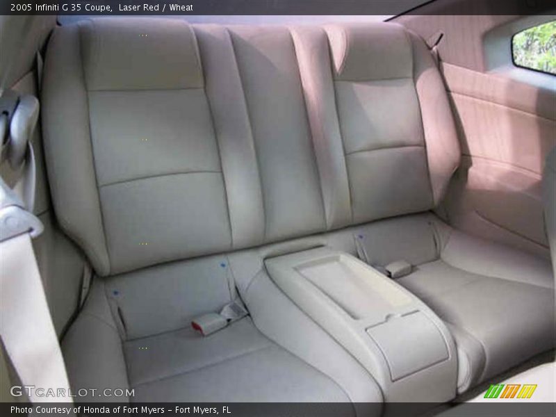  2005 G 35 Coupe Wheat Interior
