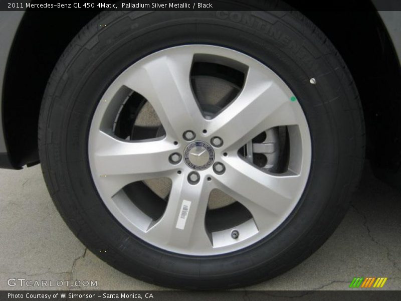Palladium Silver Metallic / Black 2011 Mercedes-Benz GL 450 4Matic