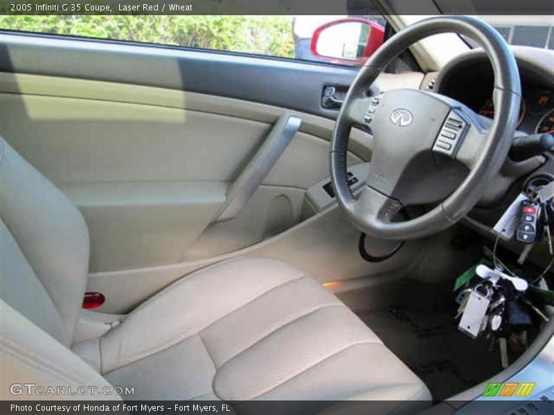  2005 G 35 Coupe Wheat Interior